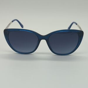 Blue Cat-Eye Sunglasses